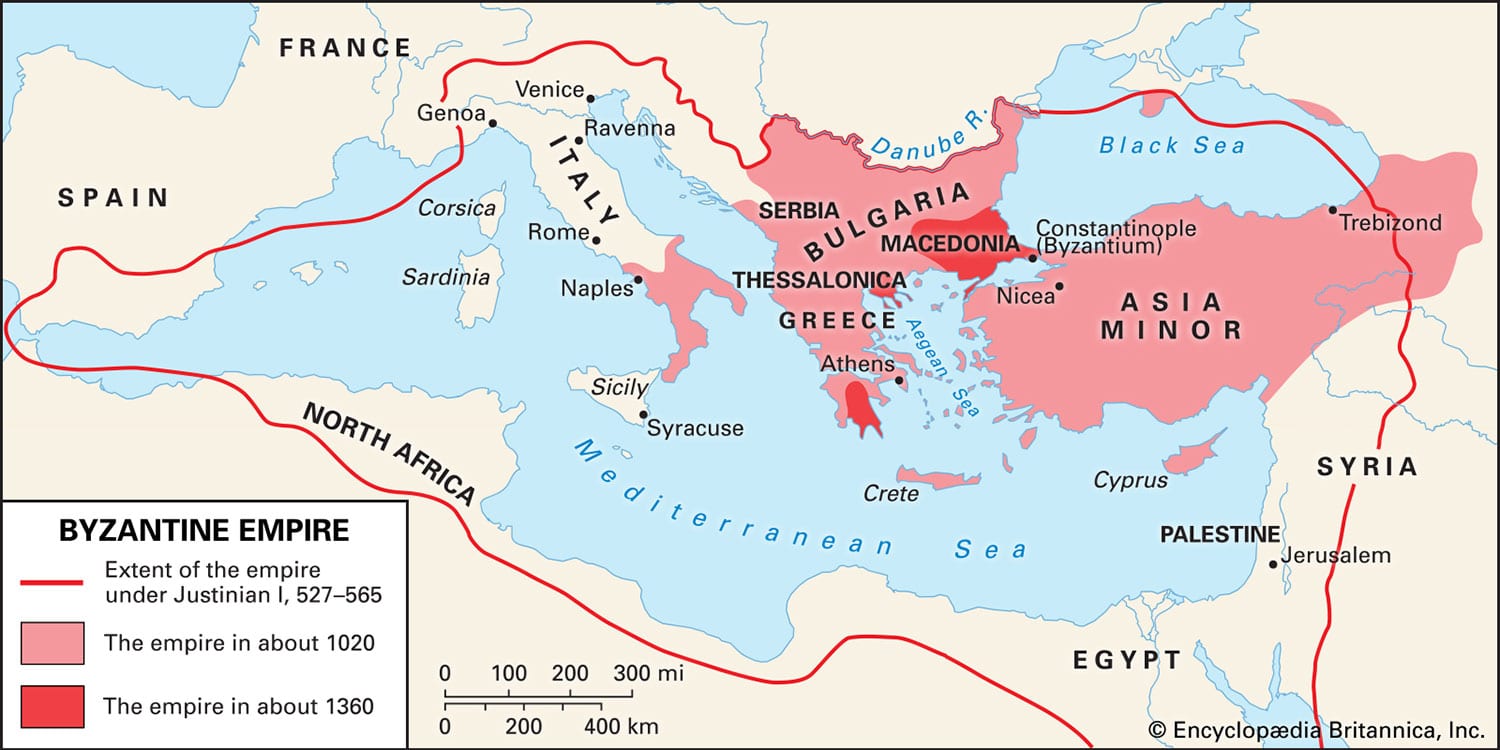 Byzantine Empire History Map