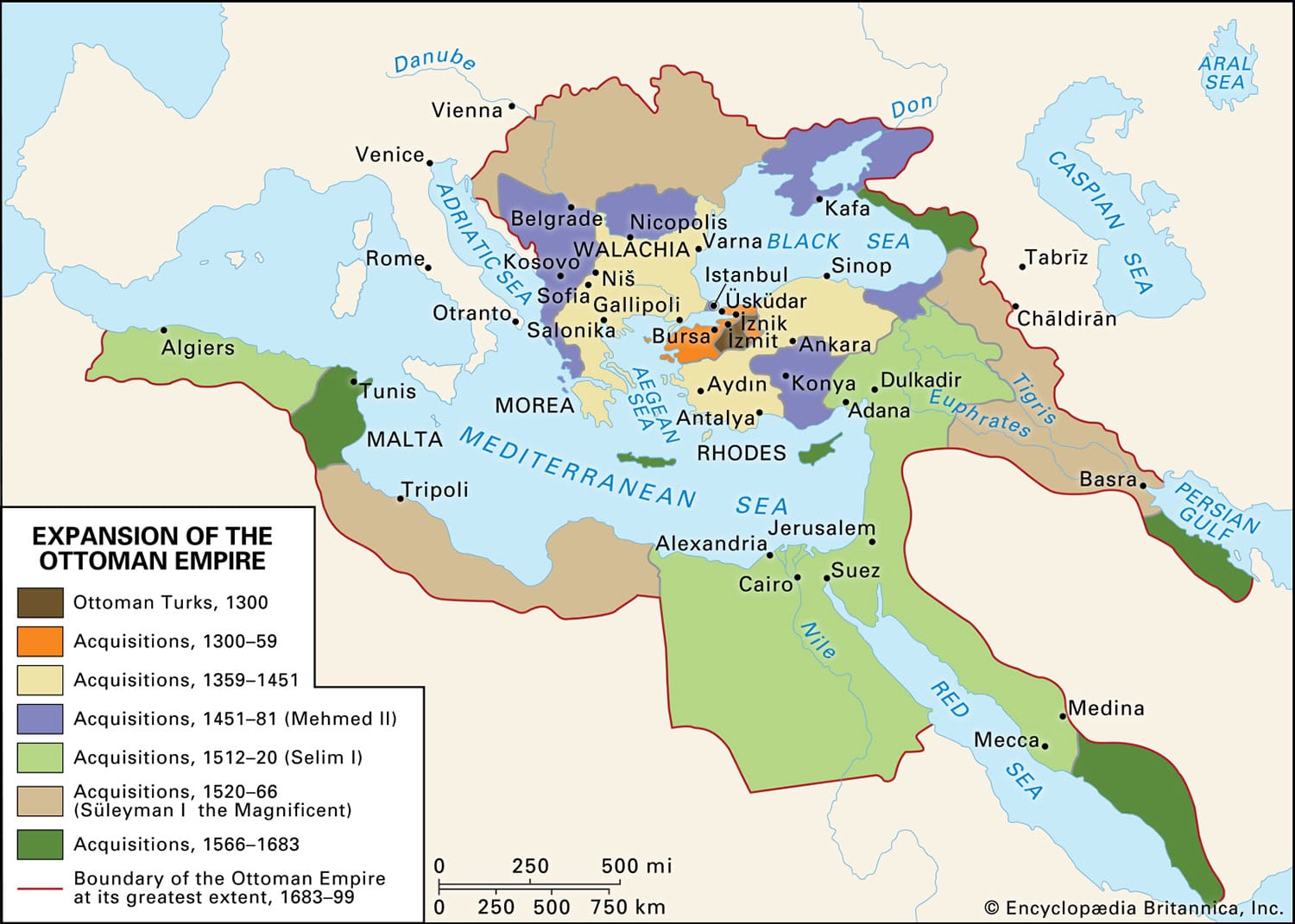 Ottoman Empire History Map