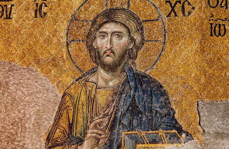 Hagia Sophia Golden Mosaic Deesis Jesus