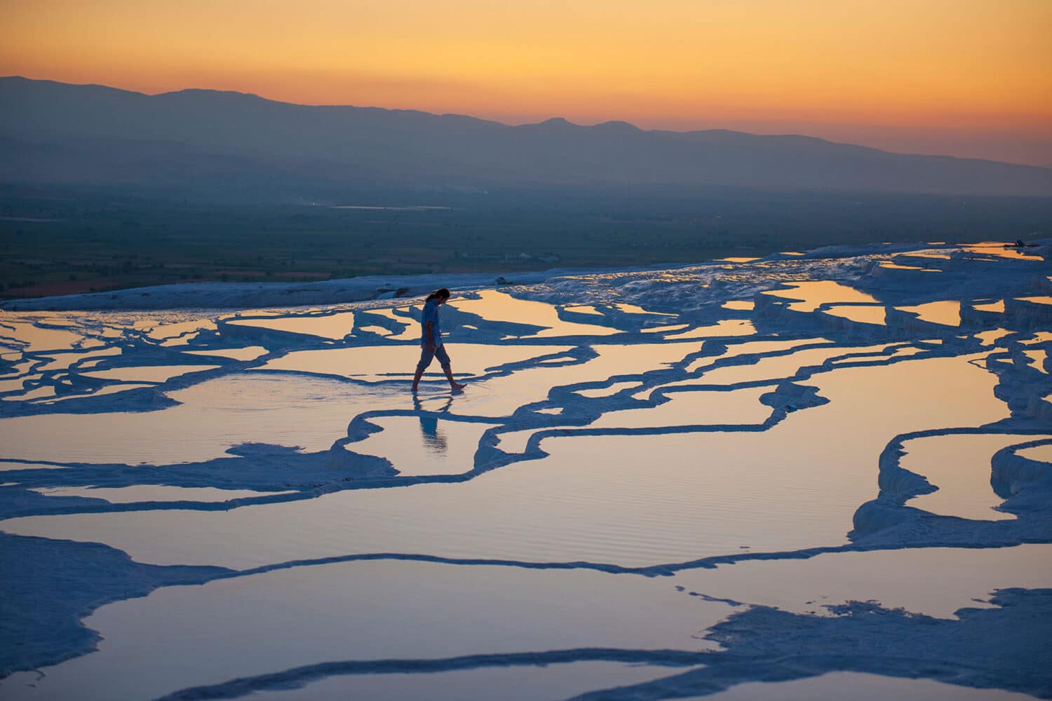 Tour Photos Pamukkale Hierapolis Travertine Pools Sunset