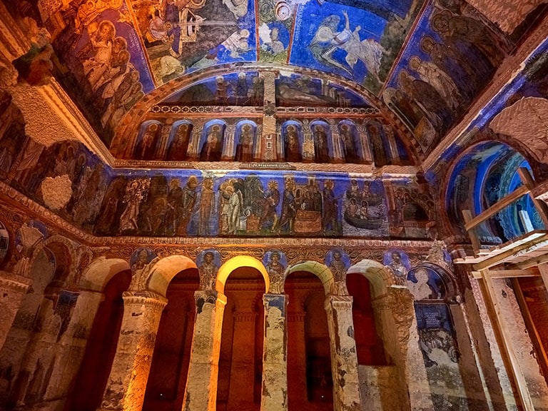 Cappadocia Goreme Buckle Church Painted with Lapis Lazuli
