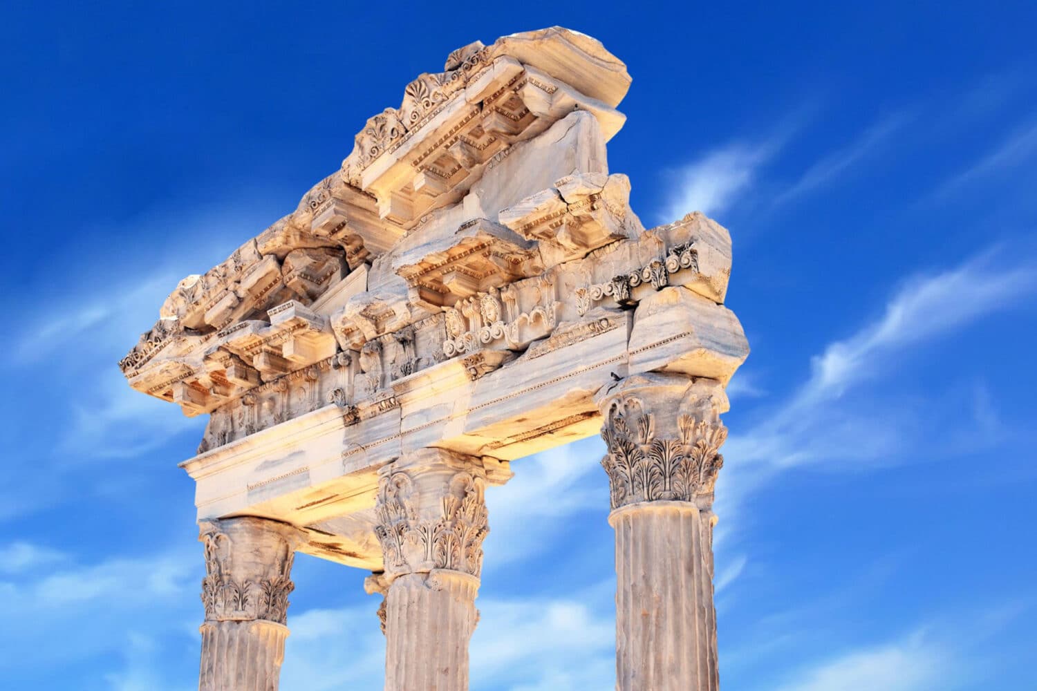 Trajan Temple Column Pergamon Turkey