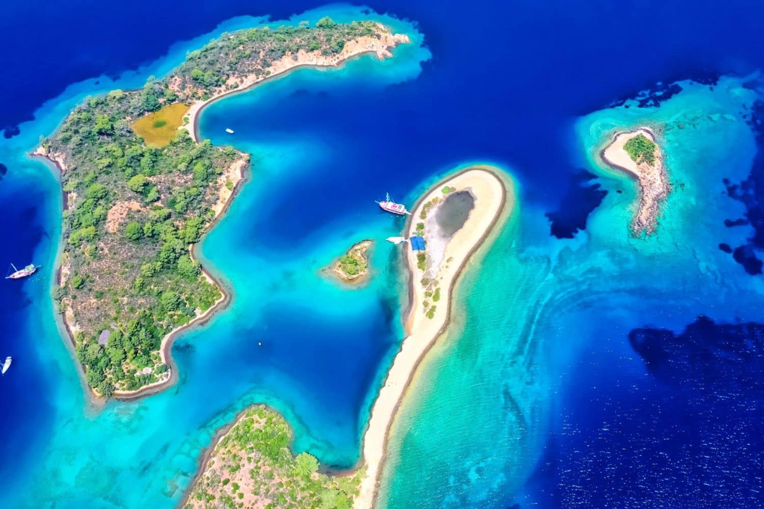 Gulet Charter Gocek Islands Aerial