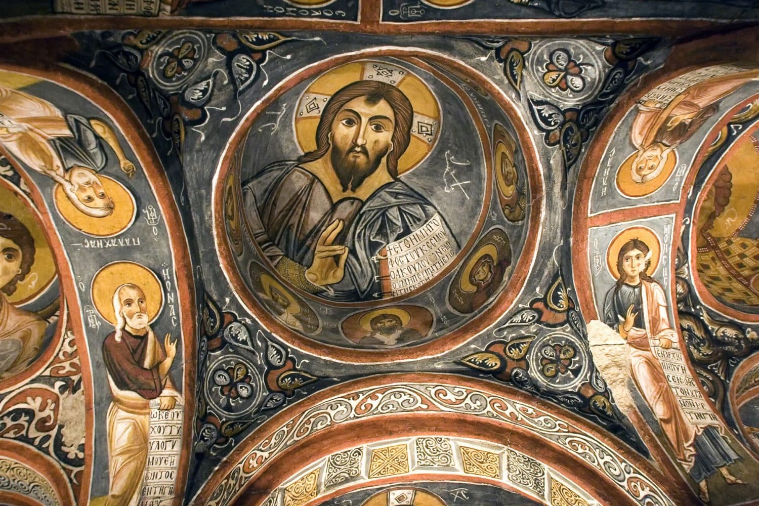 Tour Photos: Cappadocia Dark Church Dome Jesus