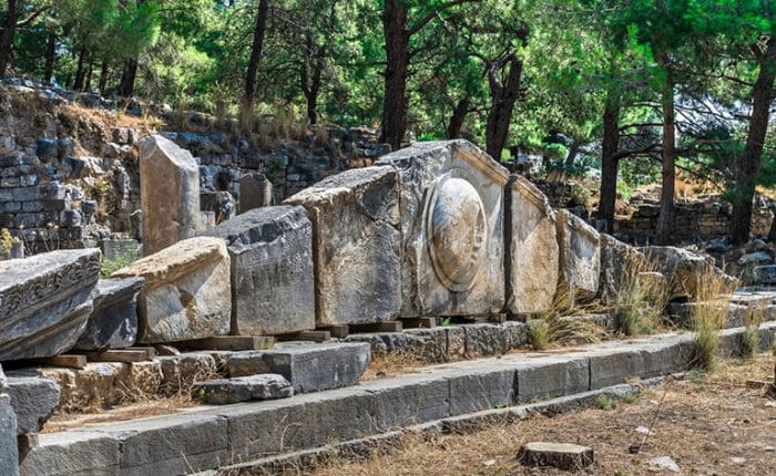 Best-preserved remains Priene in Turkey