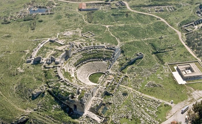 Miletus Ancient City aerial